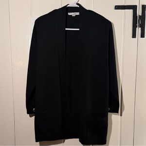 St. John Black Textured Knit